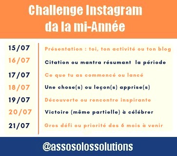 assosolos solutions update challenge instagram mi annee annonce